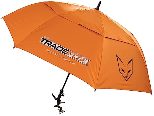 Image of Supco MUKIT-FR TradeFox 60" Umbrella Fire Rated with Magnetic Base Kit, HD Steel Clamp, and Lanyard
