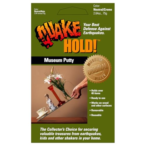 QuakeHold! 88111 Museum Putty 2.64 oz, Neutral Adhesive