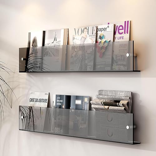 Porte-revues muraux acrylique pour stopper le désordre des fichiers de bureau