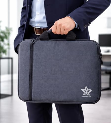 Image of Slim Fit 15.6 Inch Laptop Sleeve, Laptop Case with Handle & Pocket | Universal Compatible for Dell, HP, Lenovo, Asus, MacBook | Office /College Laptop Bag | Shock Absorber (Dark Grey)