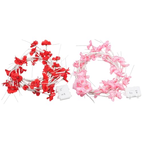 Guirlandes lumineuses fleurs LED de 1,8m pour décoration de chambre