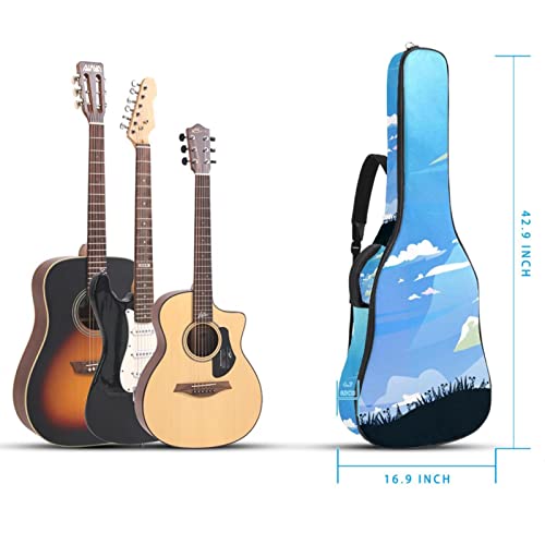 Green Leaves Housse de protection rembourrée pour guitare classique acoustique Motif feuilles vertes, Multicolore 02, 42… - Les Beatles, Paul McCartney, John Lennon, RIngo Starr, George Harrison Green Leaves Housse de protection rembourrée pour guitare classique acoustique Motif feuilles vertes, Multicolore 02, 42… – Image 6