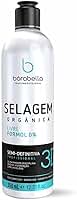 Selagem Borabella Semi-definitiva Sem Formol 350ml - Progressiva Profissional Efeito Liso Natural e Brilho Espelhado