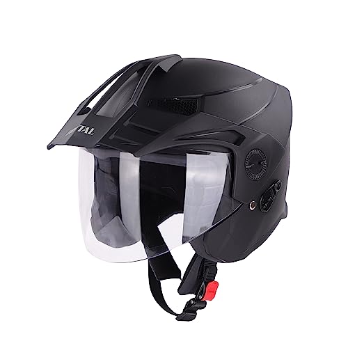 Steelbird SBH-23 Brutal ISI Certified Open Face Helmet Men and Wo...