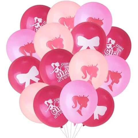 36Pcs Pink Princess Balloon Decoration Set Cover