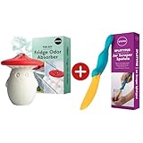 OTOTO Splatypus Jar Spatula for Scooping and Scraping & Fun Guy Fridge Deodorizer (Bundle of 2)
