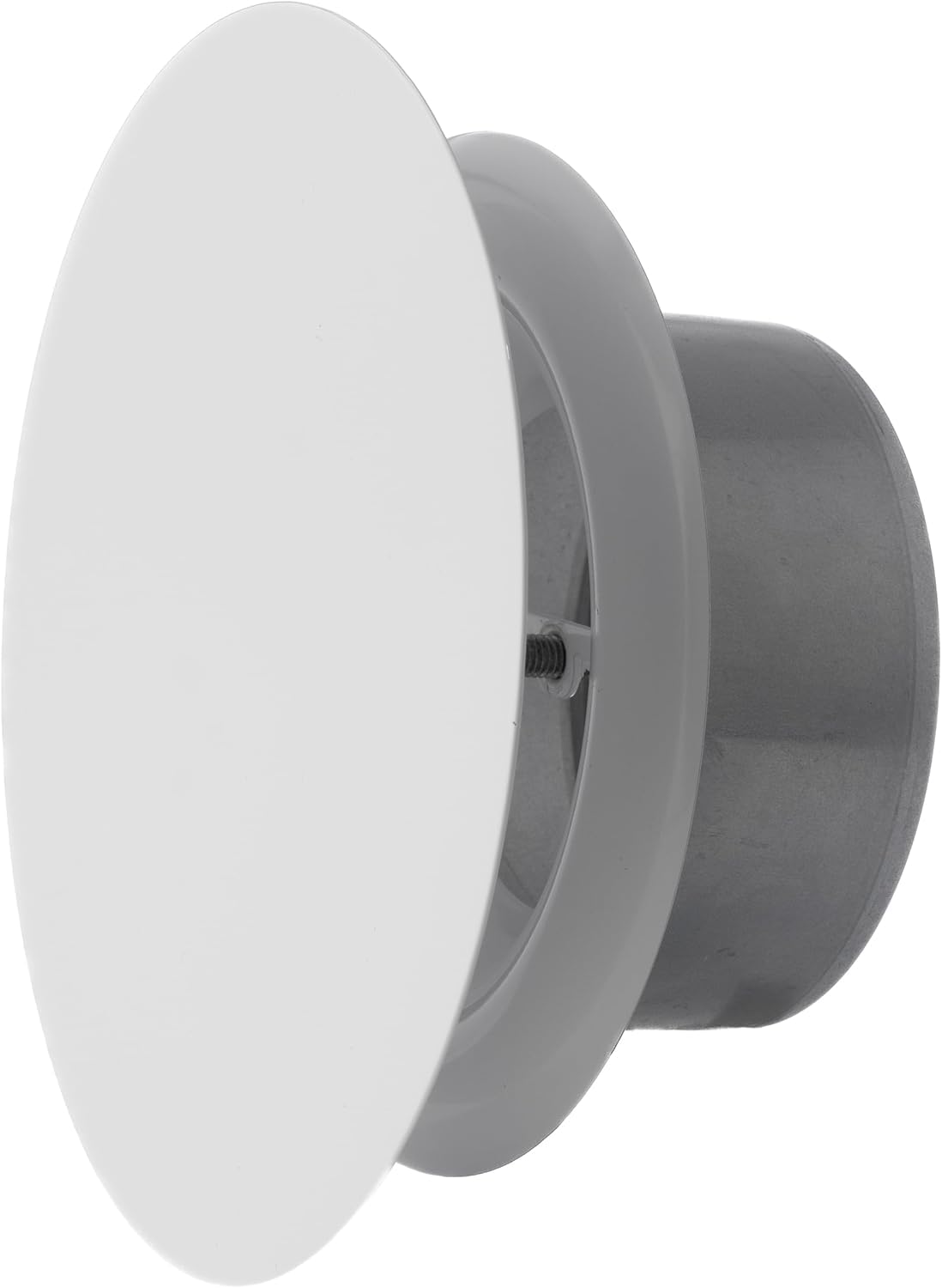 Soupape à disque en métal 150 mm blanc réglable pour ventilation mur et plafond
