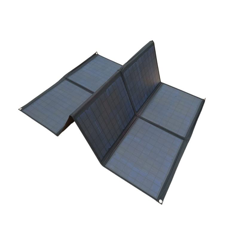 ソーラーパネル 折り畳み 100w 18V 持ち運びもできる出力100Wの折りたたみ式ソーラーパネルが入荷