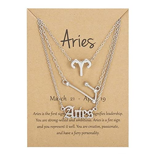 3pcslayered12constellationzodiacpendantnecklacesetretropapercardletterhoroscopefloralbirthmonthclaviclenecklaceforwomenfriendshipjewelryvalentinesdaygift  Urban Country Home Decor 3pcs layered 12 constellation zodiac pendant necklace set retro paper card letter horoscope floral birth month clavicle necklace for women friendship jewelry valentines day gift  urban country home decor