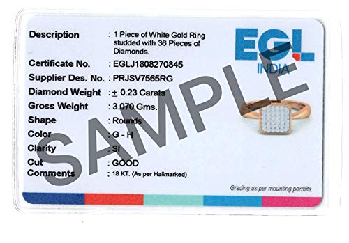 PERRIAN 18k (750) Purity Rose Gold White Gold and Yellow Gold Drop Earrings with Real Diamond in Unique Shape Design for Girls and Women | Birthday Gift for Girls - Image 6