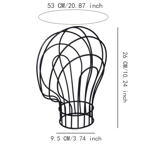 FytStycale Chapéu expositor peruca titular metal autônomo estável manequim chapéu titular de armazen
