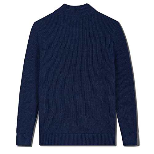 Image of Kid Nation Boys Sweater Cotton Quarter Zip Sweater Kids Cable Knit Pullover | Casual 1 /4 Zip Sweater for Child 3-14 Years (Previously Amazon Essentials)