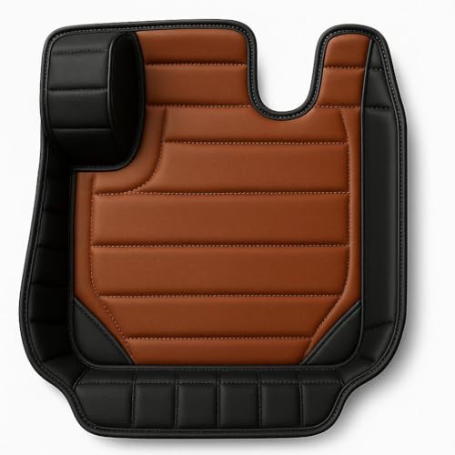 Image of 9D Car Floor Mat for Nissan Tekton 2026 | Black with Brown