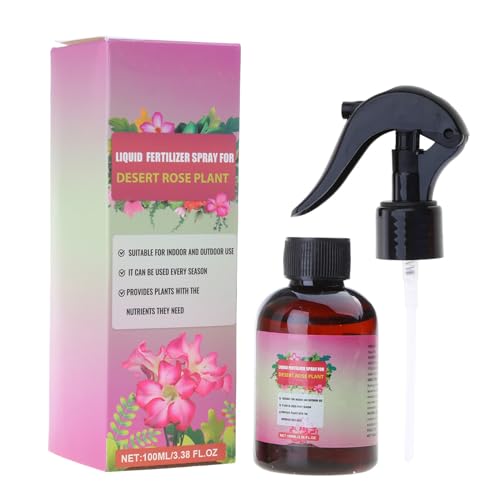 Ruarby Fertilizantes profesionales de nebulización de rosas del desierto, concentrado para crecimiento de la salud, nutrientes para jardinería y belleza