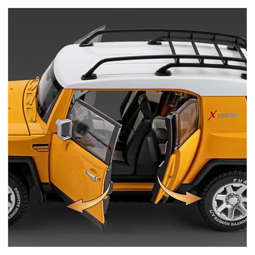 Modelo a escala 1:24 Toyota FJ Cruiser metal azul miniatura 7