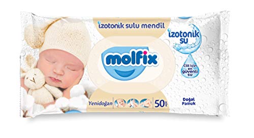 Yenidoğan İzotonik Sulu Islak Havlu, 50 Yaprak