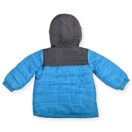 Image of Arctic Quest Boys' Bib Snow Pants and Ski Jacket Water-Resistant Snowsuit for Kids Winter Hooded Jacket, Turquoise, 5-6