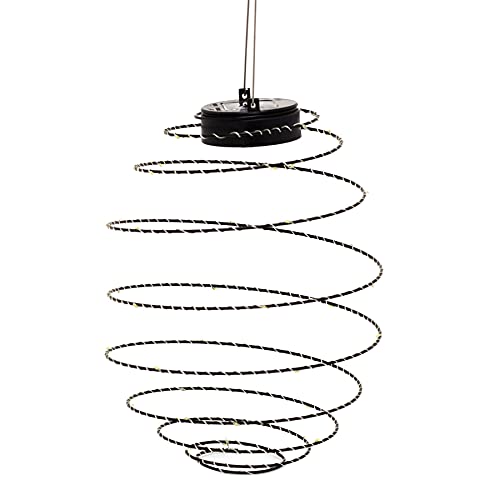 LED Beehive Solar Powered Garden Lantern | 40 Warm White LED Outdoor Lamp Spiral Solar Lights - Colour Varies One Supplied