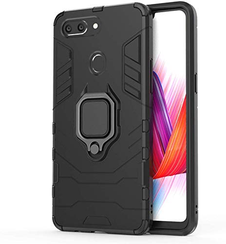 PrimeLike Robot Armor Shockproof Soft TPU and Hard PC Back Cover with Ring Case for Oppo A5 (AX5) / CPH1809 - Black (B08Q8DWL2R) Amazon Price History, Amazon Price Tracker