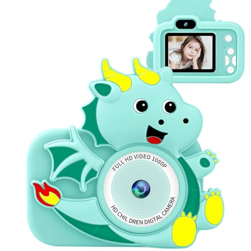Kinderkamera, 1080P HD Kamera Kinder mit 2,0" Bildschirm & 32GB-Karte, Geschenke für Geburtstag Weihnachten, Fotoapparat Spielzeug für 3-12 Mädchen Jungen