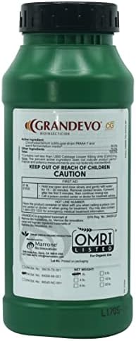 Grandevo CG Bioinsecticide, Insecticide for Mites, Aphids, Thrips, Whiteflies, Mealybugs, Spotted Wing Drosophila and More, on Grapes, Potato, Tomato, Strawberry, etc. (4, Pound)