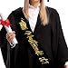 LHPYQ Masters It Graduation Sash,Gold Foil She Mastered It Satin Sash,Masters Degree 2026 Gifts, Congrats Grad Class of 2026 Party Decorations (Gold)