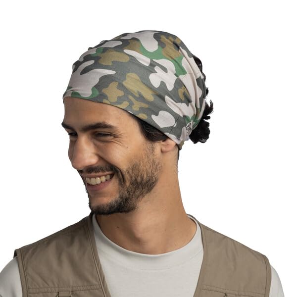 Image of BUFF CoolNet UV Neck Gaiter, UPF 50 Sun Protection, Breathable, Versatile, Quick Dry Face Mask, Multi-Colored, Adult Size