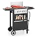Captiva Designs 2-Burner Propane Gas BBQ Grill with Cast Iron Griddle Pan, 20,000 BTU Output Small Barbecue Grill for Outdoor, Patio, Backyard and Balcony