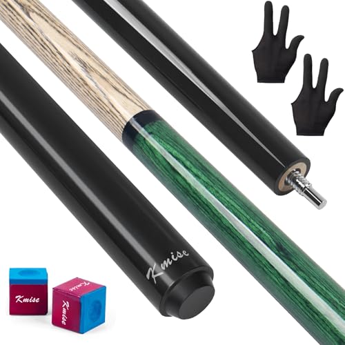 Taco de billar Kmise Jump Break Cue, 23oz, punta 14mm verde miniatura 1