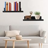 Zoom IMG-1 2 pzmensole da muro nera Zoom IMG-1 2 pzmensole da muro nera