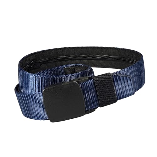 旅行キャッシュベルト - 秘密のウエストポーチ、隠されたジッパーコンパートメント|アンチスリの安全ストラップ、隠されたマネーホルダー、安全な衣類のアクセサリー、パスポート用の控えめなフラットストレージバッグ