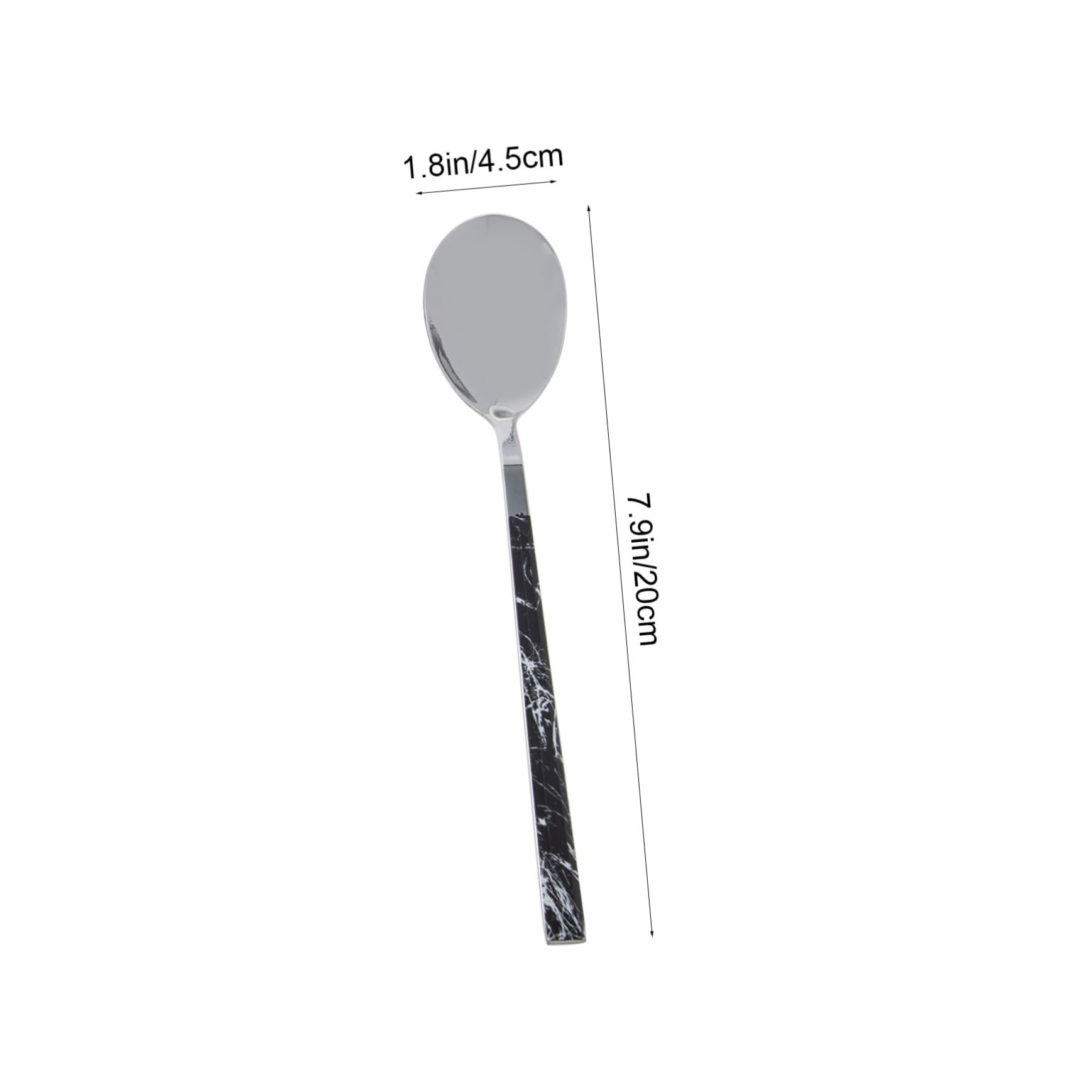 STOBAZA Cubiertos Inoxidable Con Diseño De Mármol Tenedores Y Reutilizables Para Carne Utensilios Resistentes Y Pulidos Para Uso Hogar Y Restaurantes 5 Piezas X 4