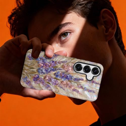 Coque compatible avec Samsung Galaxy S26 Plus antichoc vitrail floral