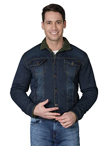Image of Pure Cotton Enzyme Washed Biker Jacket /Casual Jacket - Black /Grey