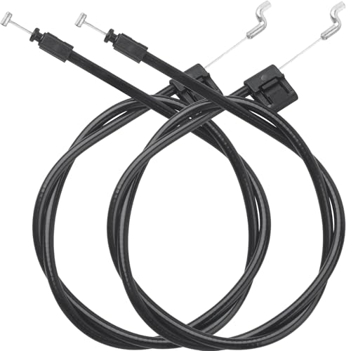 TKMOS 2PCS Universal Recliner Cable Replacement - Sofa Couch Recliner Pull Cable 37inch 5mm Cable Barrel End S-Shaped Hook Exposed Cable