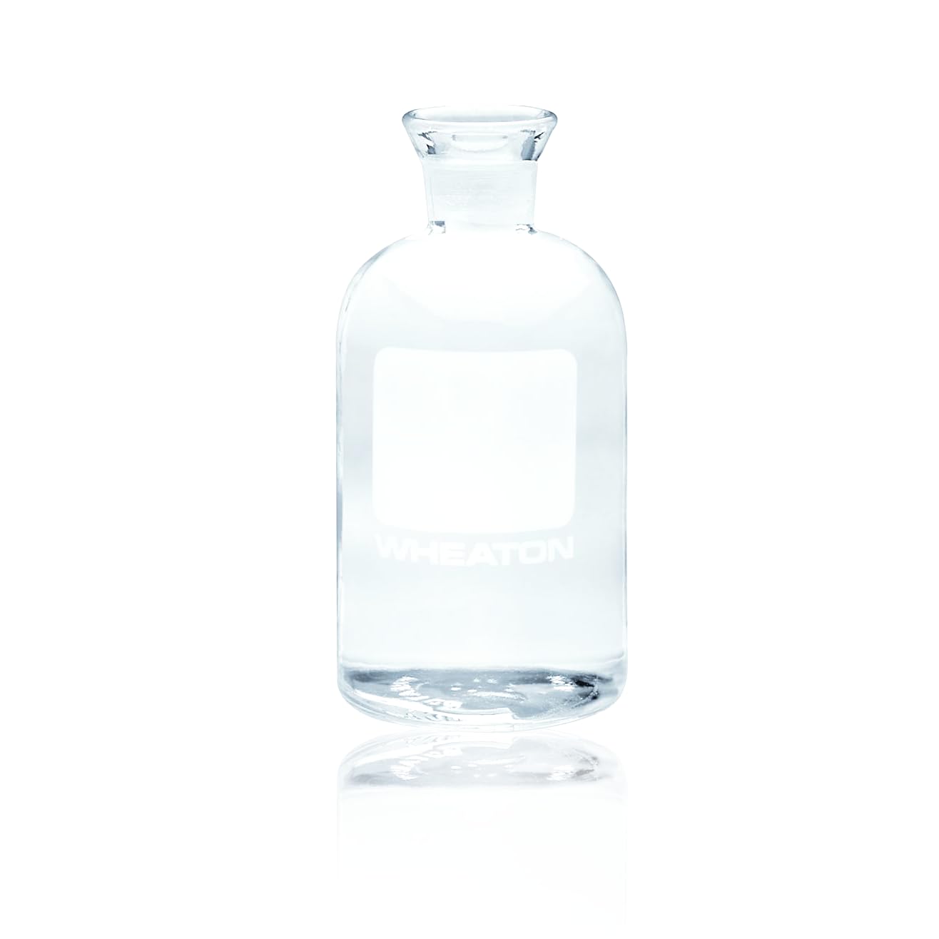 Wheaton | 227498 | 300 mL BOD Bottle – Type I Borosilicate Glass, Unnumbered, Flared Mouth, Lab-Grade for Water & Wastewater BOD Testing (No Stopper) (Case of 24)