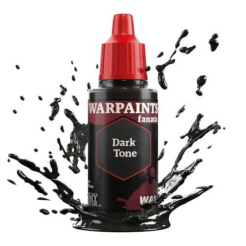 The Army Painter, Warpaint Fanatic Washes - Acrílicos individuales de tono oscuro, pintura de pasatiempos en miniatura, pintura de calidad para juegos de guerra en miniatura