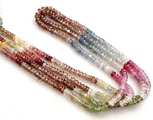 Perles saphir multicolores pour créer vos propres bracelets fins en pierres naturelles