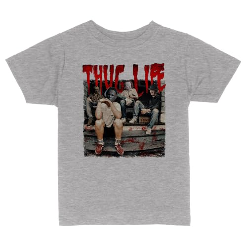Horror Halloween Thug Life Toddler Kids T-Shirt