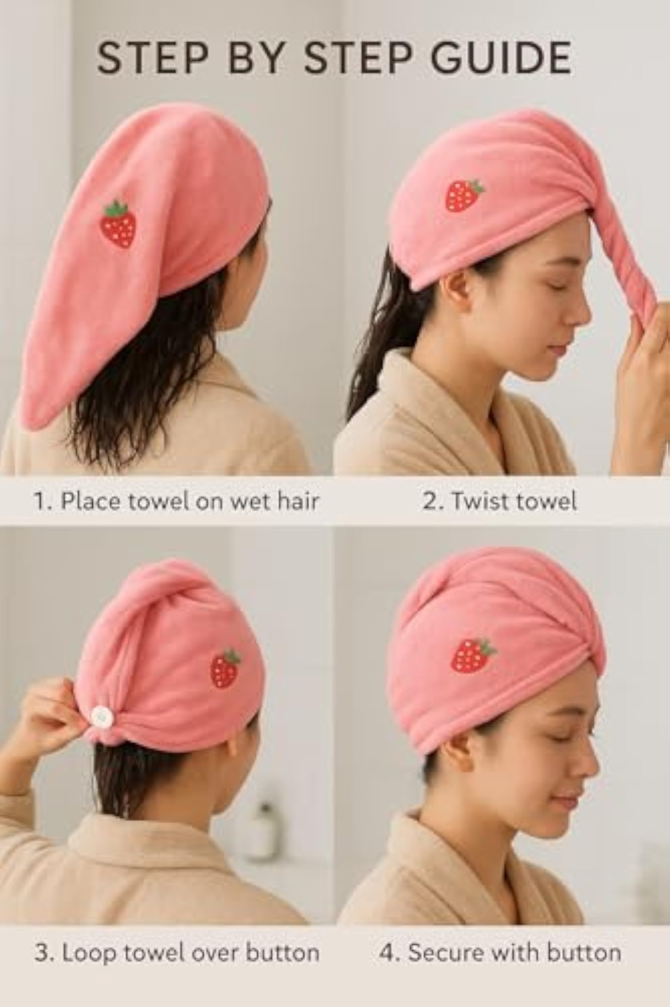Super Absorbent Quick Dry Hair Wrap for Women