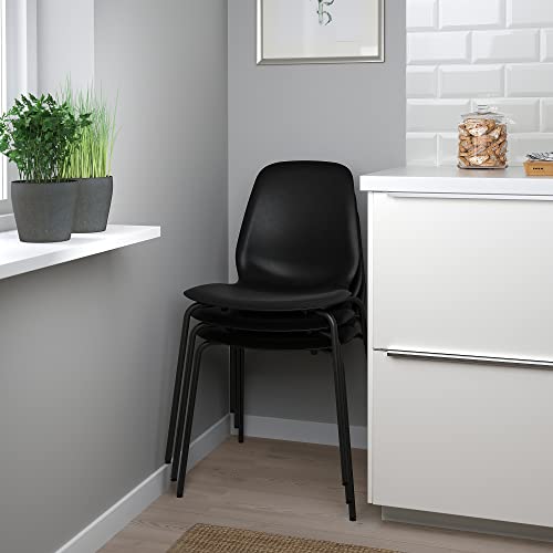 Chaise LIDÅS ProTuning assise noire et pieds Sefast pour cuisine contemporaine