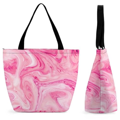 Sac à main rose rouge grand format résistant fini le manque de place