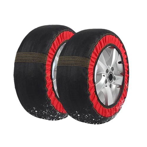 タイヤチェーン 布製 非金属 スノーソックス 軽自動車 布チェーン 駆動輪 装着簡単 タイヤ 冬場 雪道 滑り止め 緊急用 2個 205/65R16