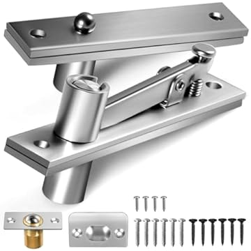 JUJNE Cerniere girevoli per porte, robuste cerniere per porte in legno con 200 libbre, cerniere girevoli per librerie con porte nascoste, porte segrete