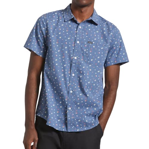 Brixton Charter Print Shirt - Bering Sea/Micro Floral - Main Image