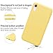 JASBON Case for iPhone XR, Soft Liquid Silicone iPhone XR Case with Raised Edges Cover for iPhone XR-Yellow