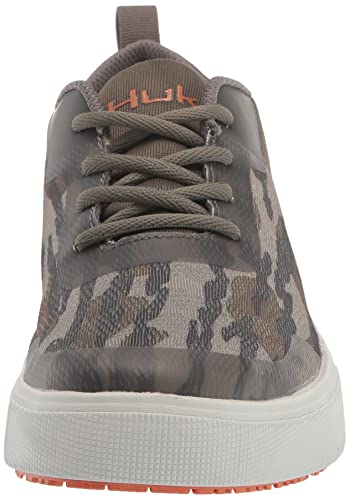 HUK Sapato masculino Mahi com cadarço e tração úmida e leve para pesca, Mossy Oak Bottom land, 12.5