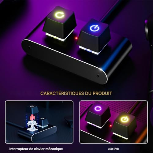 Bouton de commande PC plug and play pour boîtier inaccessible, switch alimentation déporté - 2