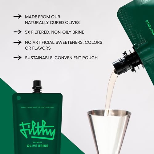 image for Filthy Food Filthy Olive Brine, Premium Cocktail Mixer, Filtered for D