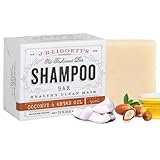 J.R. Liggett Bar Shampoo, Virgin Coconut Aragan Oil, 3.5 oz.